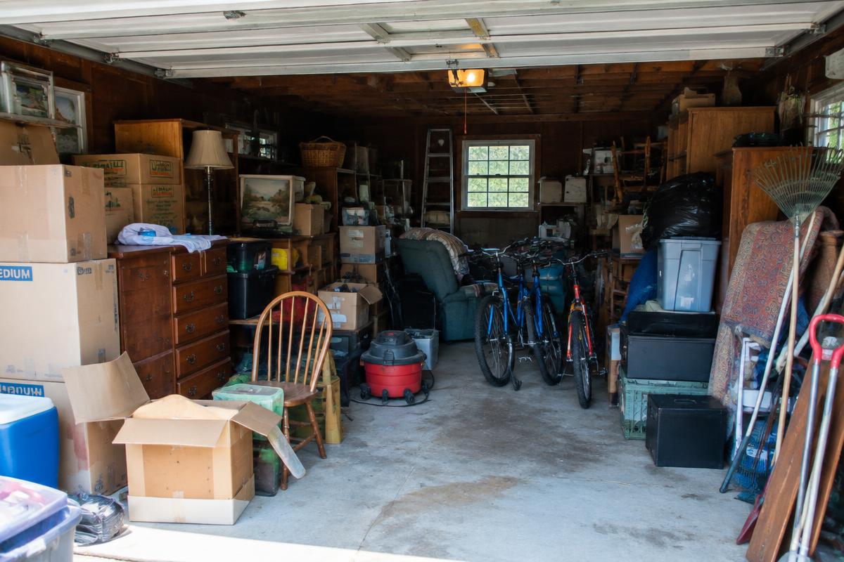Garage Cleanout: before